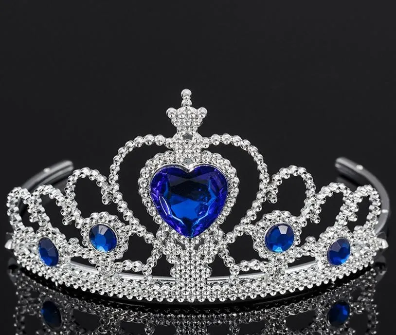 ZIFENGXUAN Ladies Crown Tiara For Women Costume Party Hair Accessories Bridal Crown For Princess Birthday Crown Crystal (CRO842) (Silver White