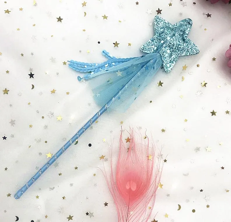 Fairy Glitter Magic Wand With Sequins Tassel Party Favor Kids Girls  Princess Dress Up Costume Scepter Role Play Birthday Holiday Gift Bag Filler  From Jessie06, $1.11