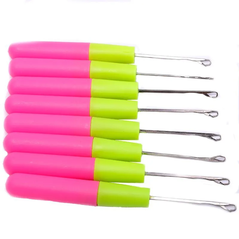 Plastic Crochet Braid Needle Feather Hair Extension Tools Wig Hook Threader  Knitting Hairs Crochets Awge Needles From Wtms06, $0.33
