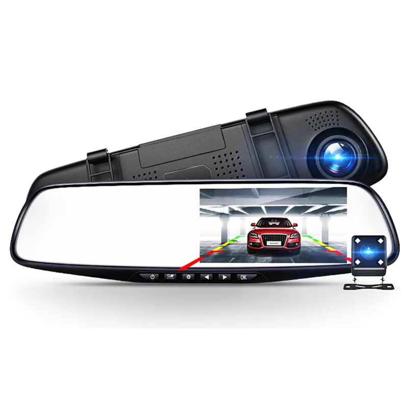 pluseye-4-3-inch-Car-Dvr-detector-Camera-Blue-Review-Mirror-DVR-Digital-Video-Recorder-Auto