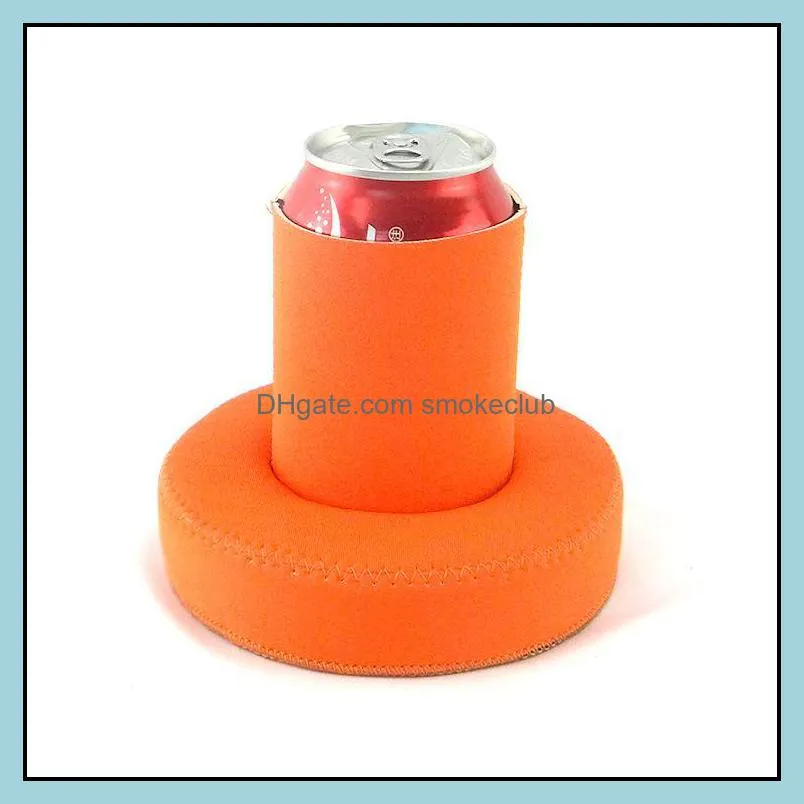 Waterproof Neoprene Beer Holder Storage Bags Stubby Floating Can Cooler Sleeve for Pool Party RRD6779