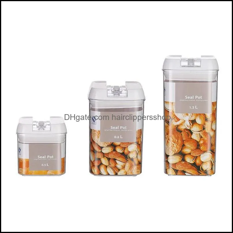 Storage Bottles & Jars Rice Container Plastic Kitchen Bottles, , Boxes
