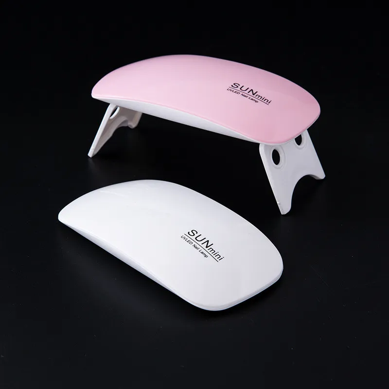 Mini Nail Dryer Gel Polish Powerful USB LED UV Lamp Polish Light Nails Tools Fast Dry 6W Machine Pink White