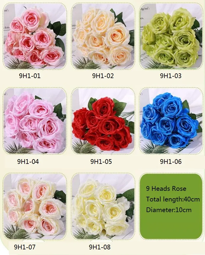 GEFIRE Lot De 80 Têtes De Fleurs Artificielles, Roses Artificielles, Décoration Pour Mariage, Fête à Faire Soi-même, Décoration (4 Couleurs