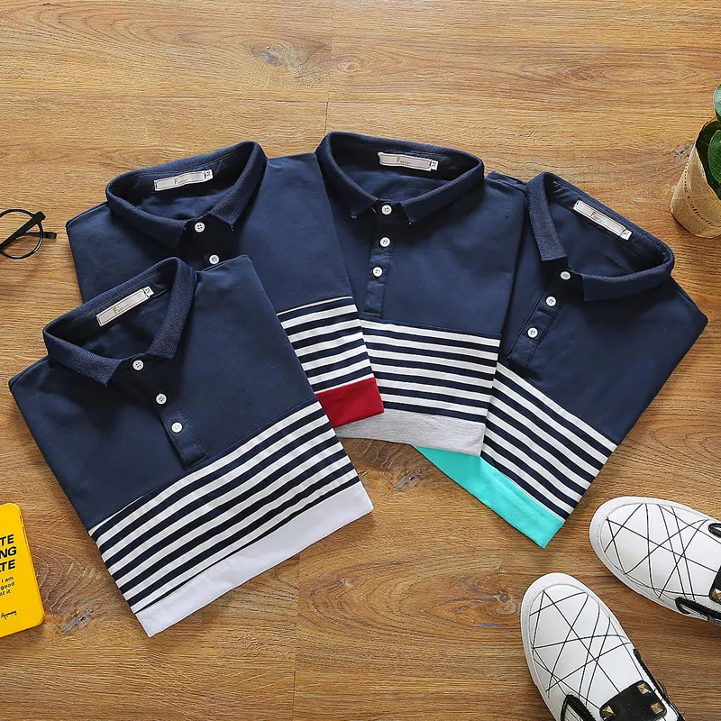 Plus Size 5XL Zomer Polo Homme Gestreepte Slim Fit Polo Mannen Shirt Short-Sleutel Camisa Polo Mens Kleding