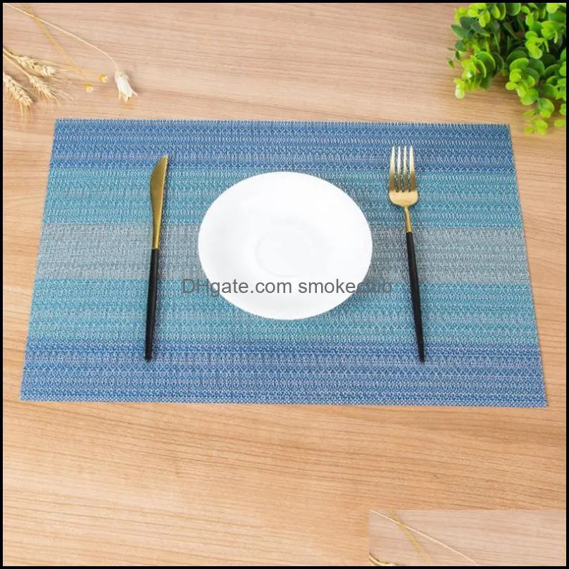 Mats & Pads 4PC Home Dining Mat Insulation Washable Family Features Western Table Kitchen Hall El Black 2021