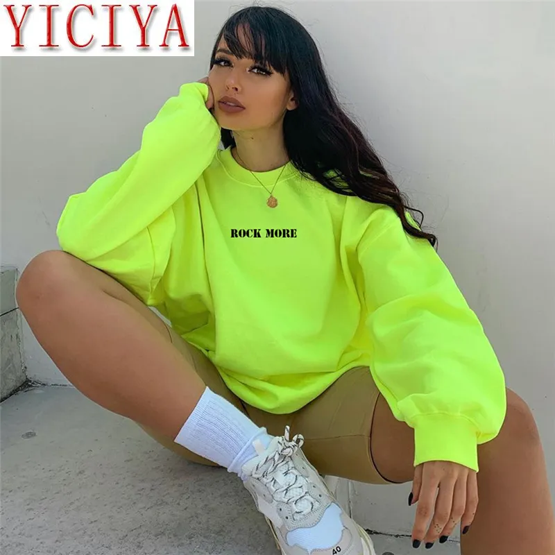 Oversized neon sweatshirt outlet