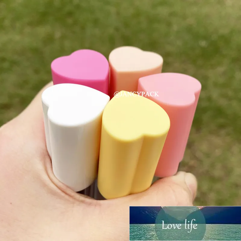 Verpackungsflaschen 100 Stück 4 ml Make-up-Tool niedliche nackte Herzform leere Lipgloss-Röhren klarer runder benutzerdefinierter Behälter mit Zauberstab
