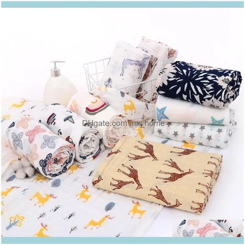 Baby Soft Bath Towel 2 Layers Cotton Dyed Wrap Towels Pure Cotton Printed Gauze Towel Bamboo Fiber Bath Towels Blanket zyy572