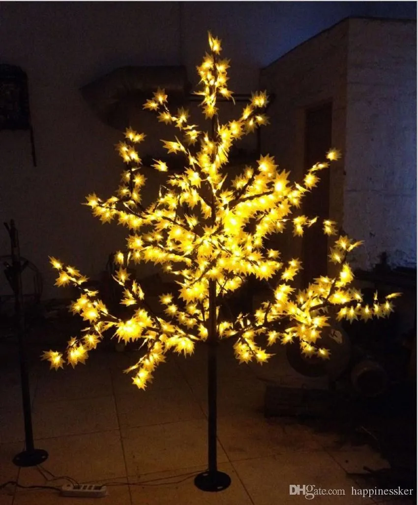 672 LED Altezza 1,8 m LED Albero di acero LED Luce per albero di Natale Impermeabile 110/220 V CA Colore rosso/giallo Uso esterno