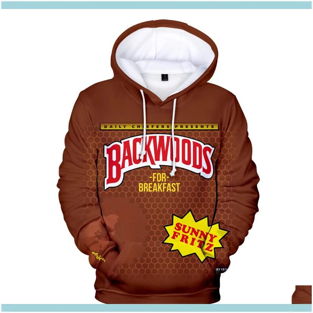 Men Hoodies Backwoods 3D Print Streetwear Fashion Hoodie Men/women Autumn Winter Oversized Hip Hop Sweatshirt Casual Male Coats