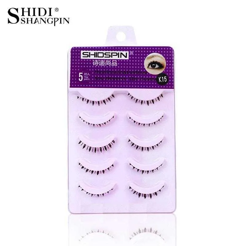 SHIDISHANGPIN False Eyelashes Natural Long Eye Lashes Extension Makeup Professional Faux Eyelash Full Strip Lashes Fake Lashes