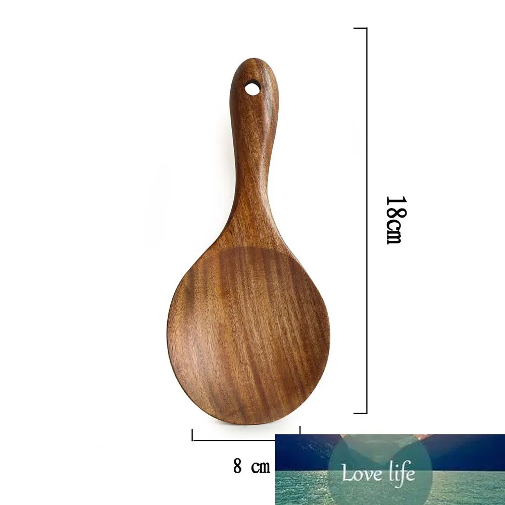 7 Cucharas De Madera Para Cocinar, Agarre Cómodo, De Madera De Teca