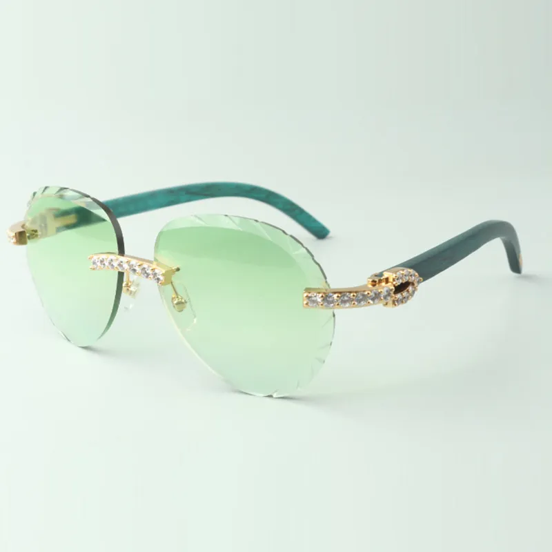 Gafas de sol Classic XL Diamond 3524027 con gafas de brazos de madera Tal Natural, Ventas directas, Tamaño: 18-135 mm