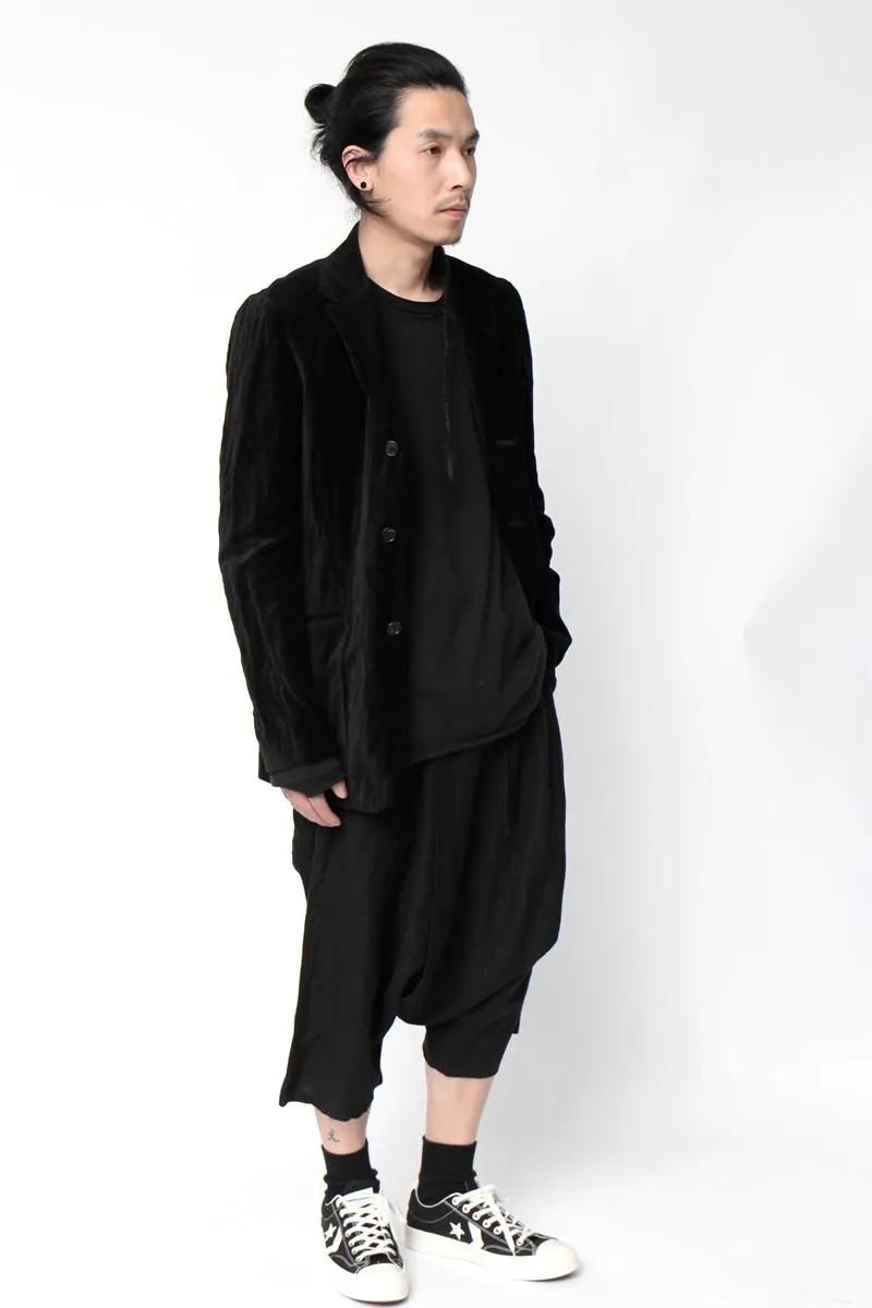 超ポイントバック祭 男性服ヘアスタイリストファッションデザイナーシンプルキャプリス弾性ウエストコットンリネンパンツプラスサイズのシンガーコスチューム27 46 販売業者 Alfatehtrading Com