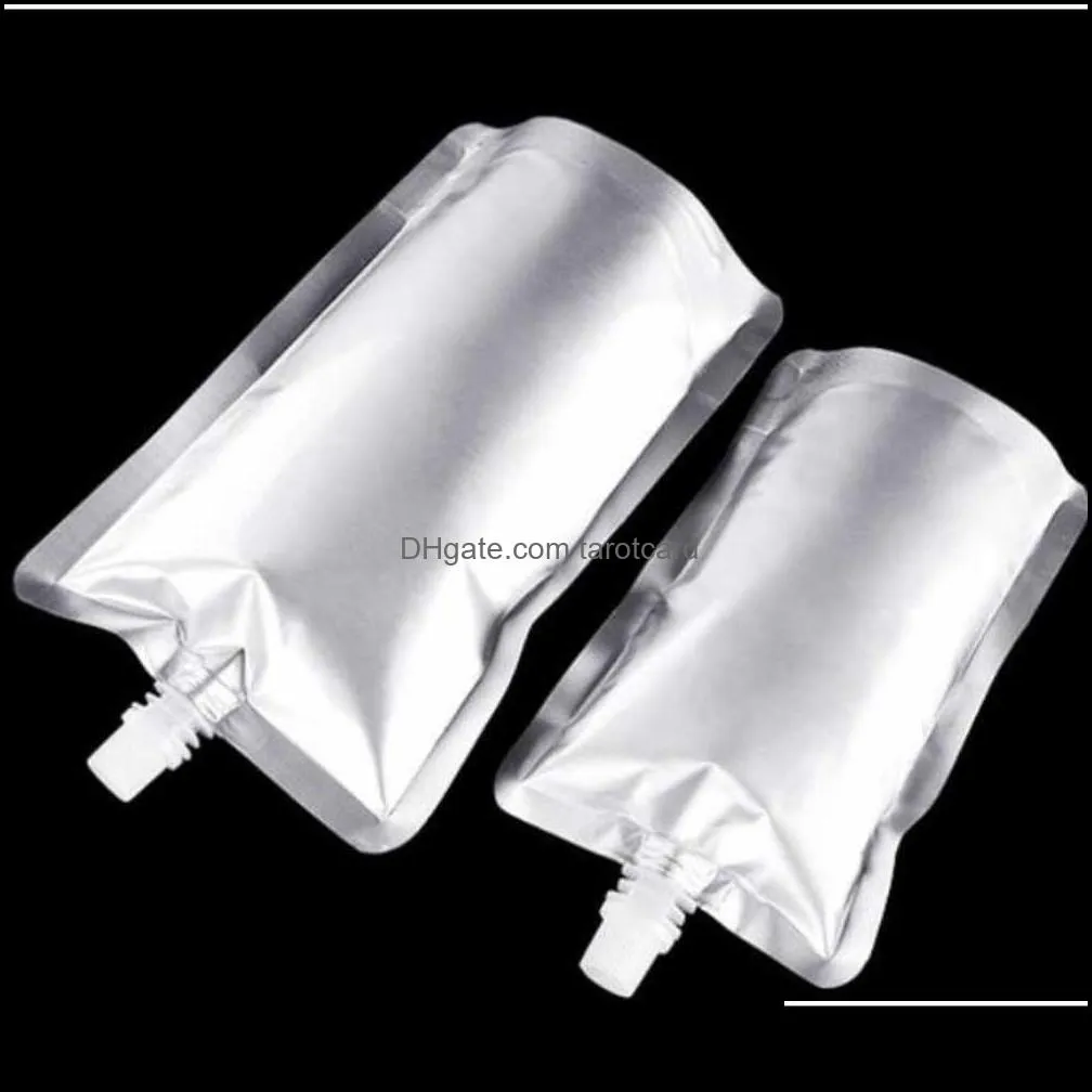 500pcs Doypack 150ml 250ml 350ml 500ml Aluminum Foil Stand Up Spout Liquid Bag Pack Beverage,Squeeze,Drink Spout Pouch