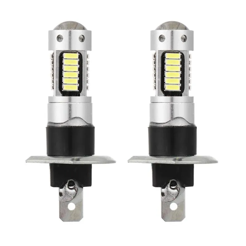 車のヘッドライト1対12V DC H1 4014 30 SMD 6500K LEDヘッドライト駆動フォグランプの電球