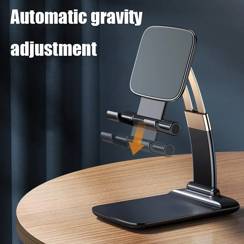 Universele verstelbare telefoonhouder Stand voor iPhone 12 11 Pro Max Samsung Note 20 Ultra iPad Tablet Opvouwbare Metalen Houders Desk Stands