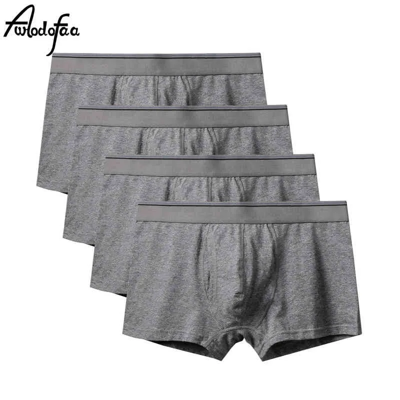 4Pcs/lot New Fashion Sexy Brand High Quality Cotton Men's Boxer Shorts Mr Plus Size Underwear Man Underpant Male Panties Fat 9XL H1214