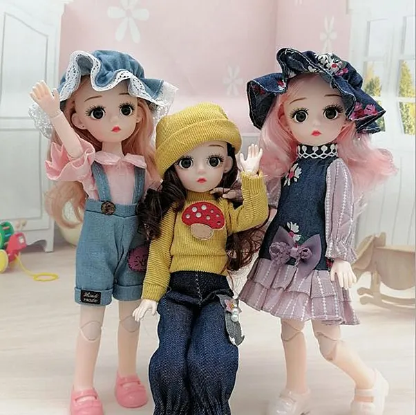 Original boneca barbie fashionista boneca vestir-se roupas princesa  brinquedo menina jogar casa brinquedo menina aniversário