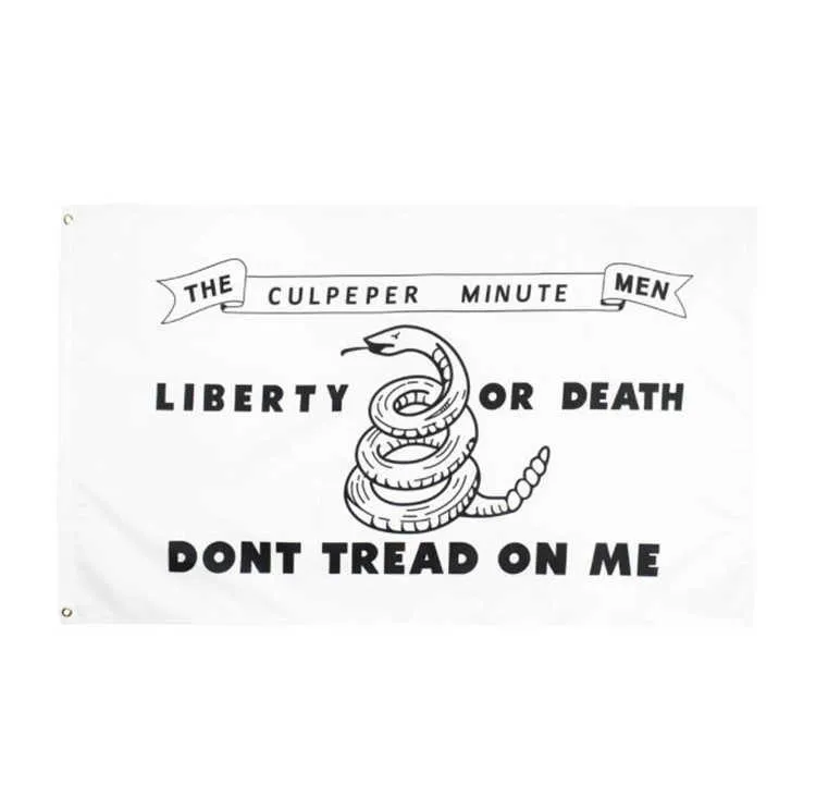 Home 2nd Amendment Vintage American Flag Don`t Tread On Me Banners 90cm*150cm Polyester Custom USA College Basketball Flags ZC375