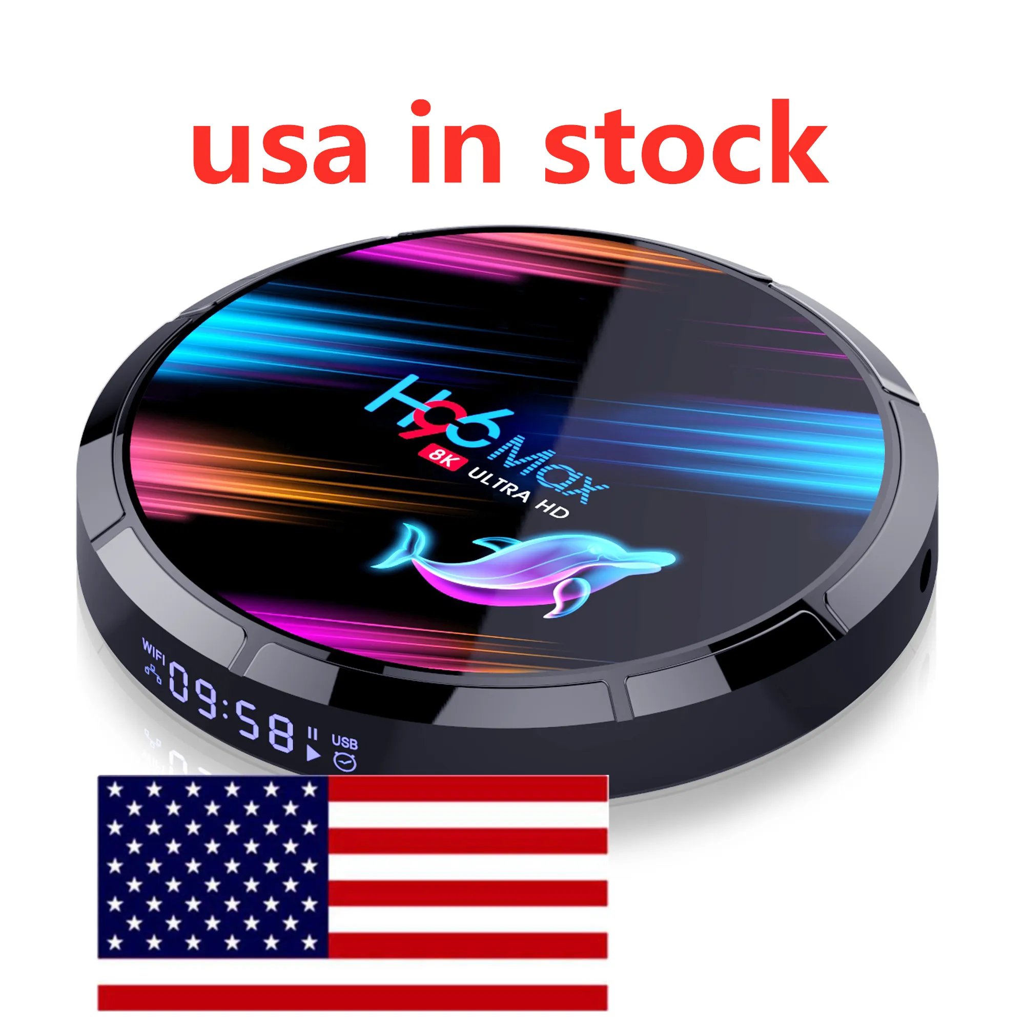 USA IN STOCK H96 MAX X3 TV BOX Android 9.0 Amlogic S905X3 4GB 128GB 2.4G 5G WiFi BT 1000M Lan 8K