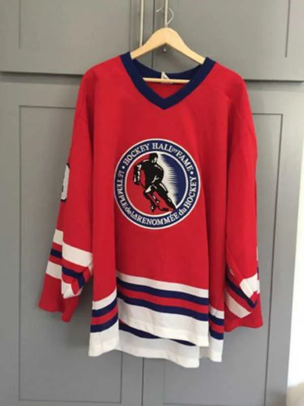 Sällsynta vintage -startare #99 Wayne Gretzky Hall of Fame Hockey Jersey broderi sömnad Anpassa valfritt nummer och namntröjor