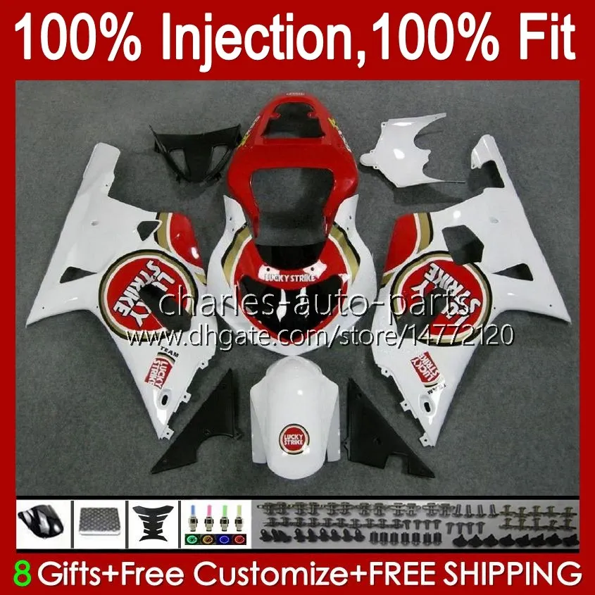 Injektionsform för Suzuki GSXR750 K1 GSXR 600 750 CC 2001 2002 2003 Bodys 37NO.21 GSXR600 GSXR-750 GSXR-600 01-03 600CC 750CC GSX-R750 01 02 03 OEM Fairing Lucky Strike