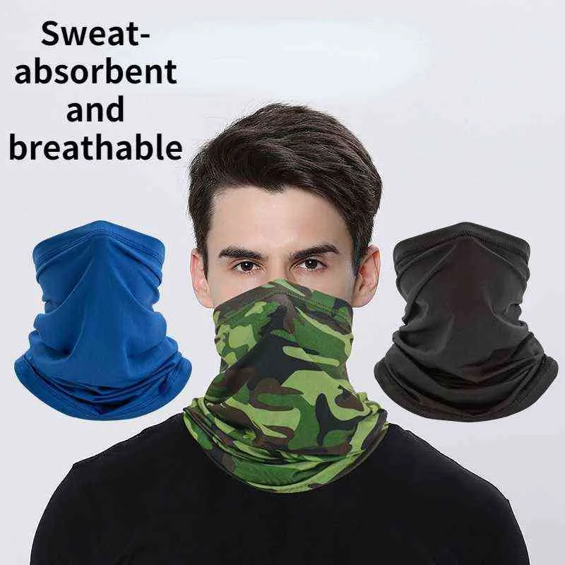 Full Face Bandana Cap Hiver Tactique Balaclava Sports de plein air Camping Chasse Cyclisme Ski Camouflage Cache-cou Écharpe Hommes Y1229