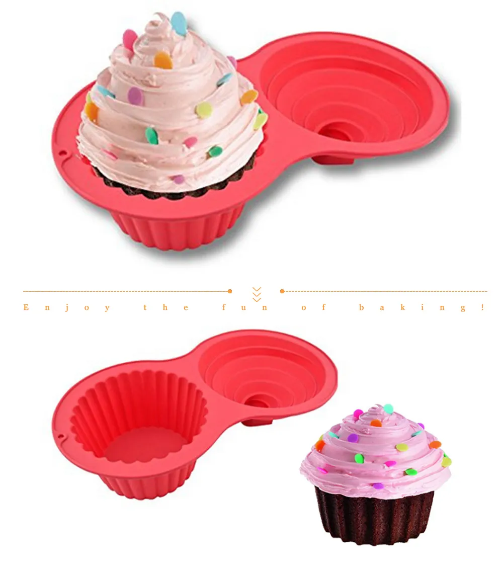 Silicone Giant Cupcake Pan Mold Cheese Large Cupcake Cupcake Pan Tin Big Giant Muffin Cupcake Pans With Swirl Top Mold Baking Tool 421 Y200618 From Long10 15.48 DHgate.Com