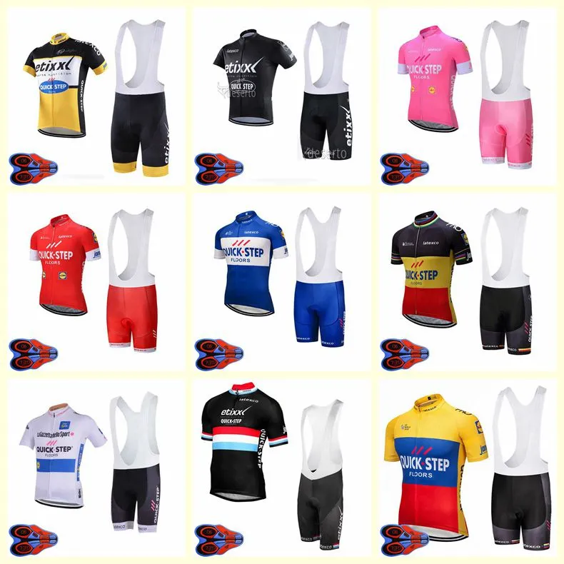 2021 équipe QUICK STEP cyclisme manches courtes maillot short ensemble vélo vêtements été ciclismo ropa hombre Maillot sportwear U20042007