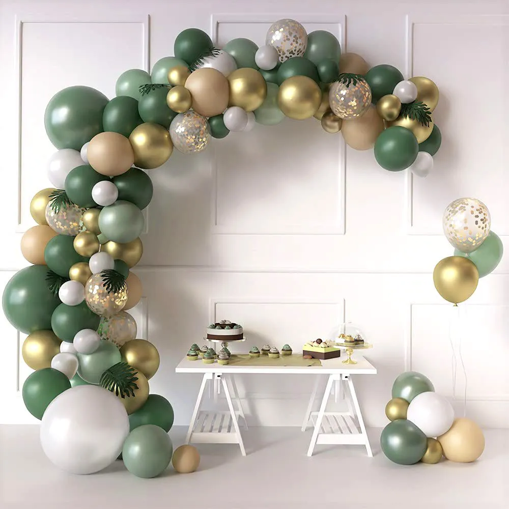 Kit De Arco De Globo De Tema Verde |Guirnalda De Globo De Bricolaje Para  Bodas, Aniversario, Decoraciones De Fiesta De Cumpleaños De 13,97 € | DHgate, image size:1000x1000