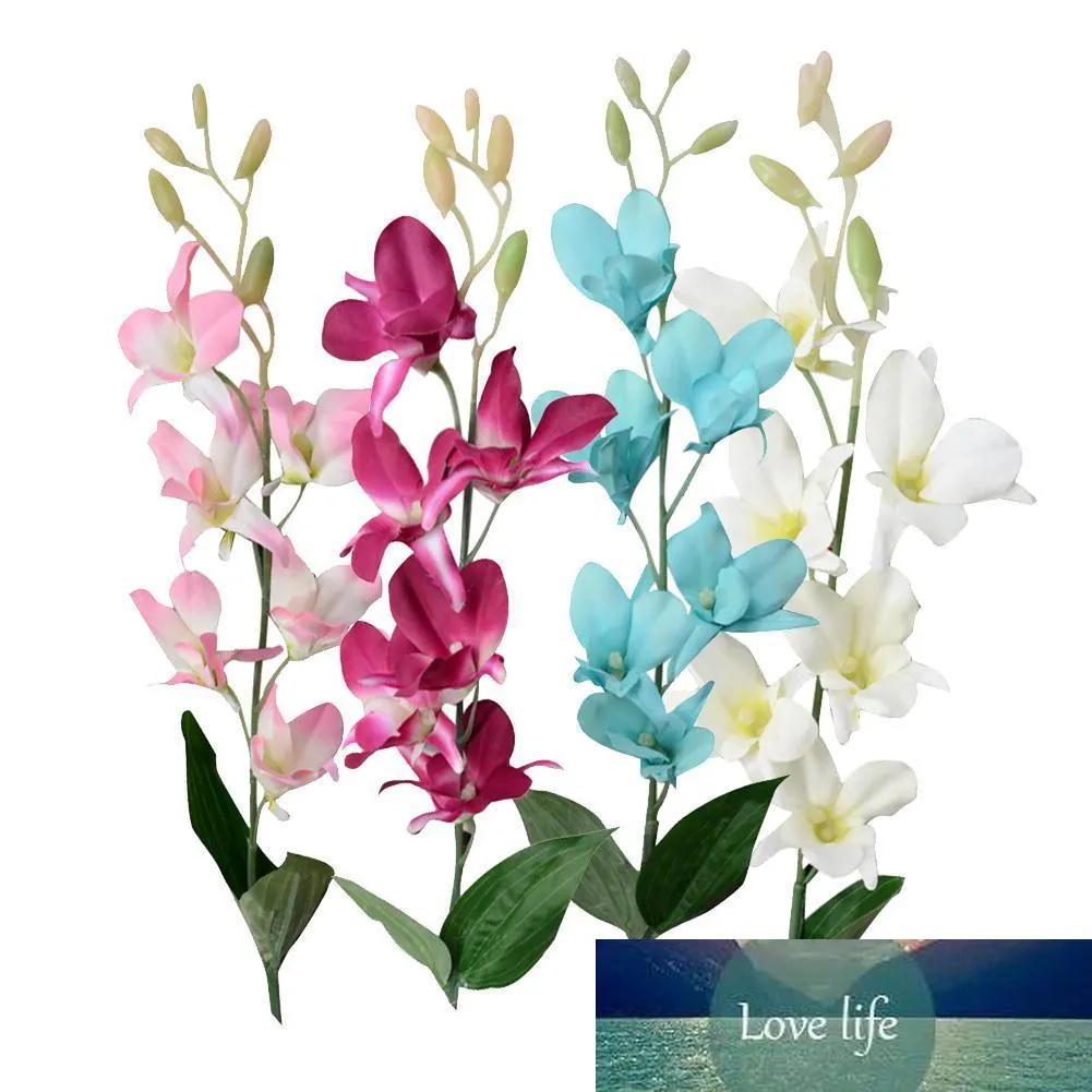 1 branche artificielle romantique faux orchidée fleur plante mariage bonsaï scène fête maison bureau bureau jardin balcon décor