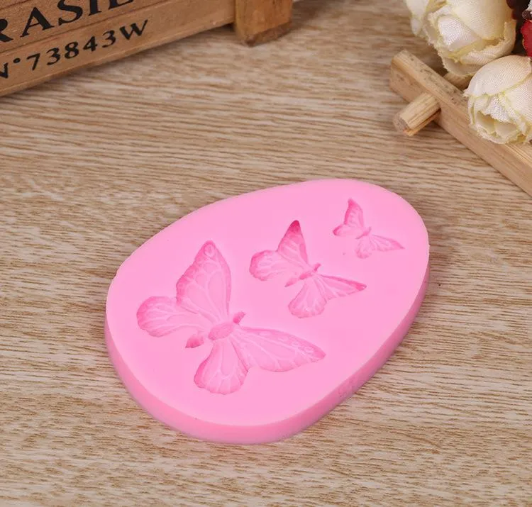 Butterfly Silicone Soap Mold Cake Decor Candy Chocolate Cookies Baking Mold  Tool