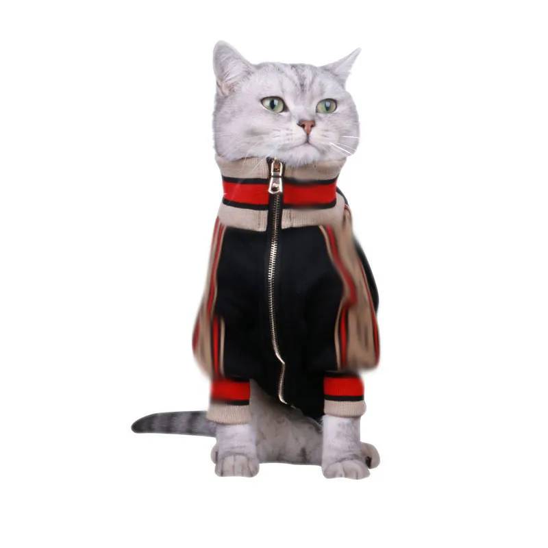 Fashion Zipper Design Pets Jacket Outdoor Street Style Dog Apparel Winter Trendy Teddy Bichon Puppy Clothes222u