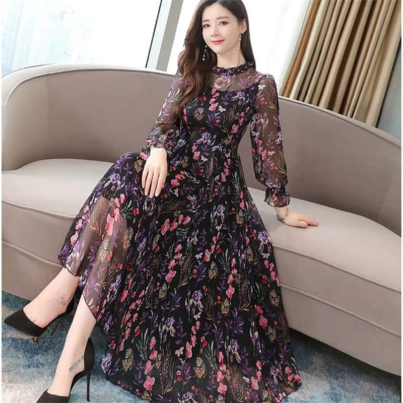 Long chiffon deals maxi dresses