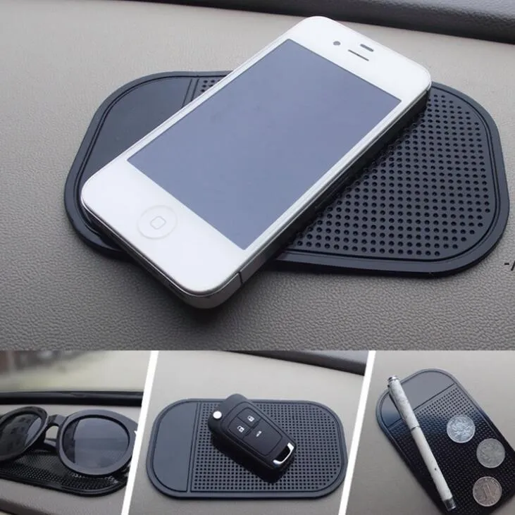 Car Anti-Slip silicone Sticky Pad Mat Pour Téléphone Lunettes Magic Dashboard Sticky Gel Pads Titulaire Auto Intérieur tapis parti faveur JJA9115