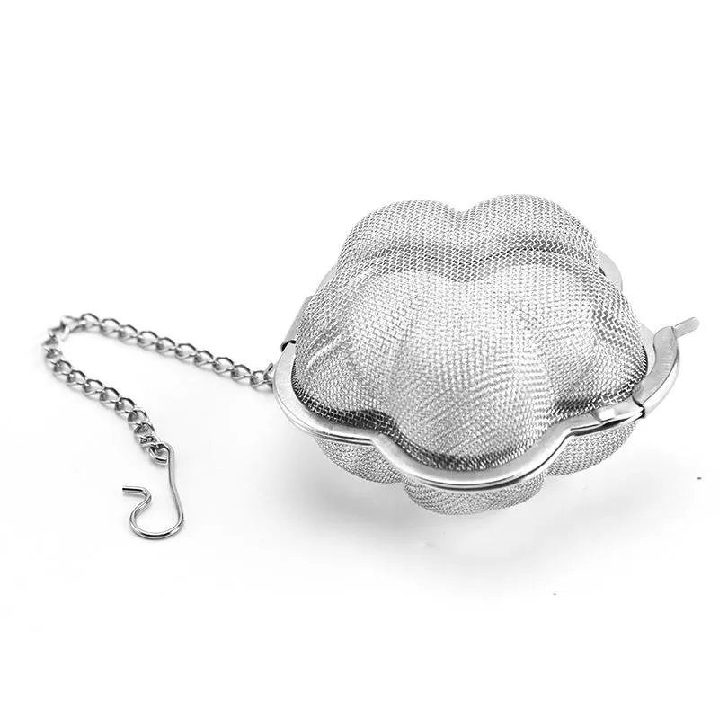 Stainless Steel Teas Strainer Tools Creativity Plum Shape Home Coffee Vanilla Spice Filter Diffuser Household Tea Infuser Accessories