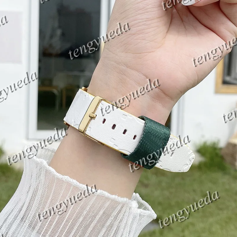 Fashion Designer Watch Straps 38 40 41 42 44 45 mm for Smart Watches Series 1 2 3 4 5 6 High Quality Embossed Leather Pattern Bands Deluxe Wristband