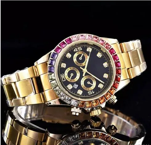 dames vierkante horloges bloem Volledige diamant gouden horloge strass vrouwen Zwitserse Designer automatische polshorloges armband clock271l