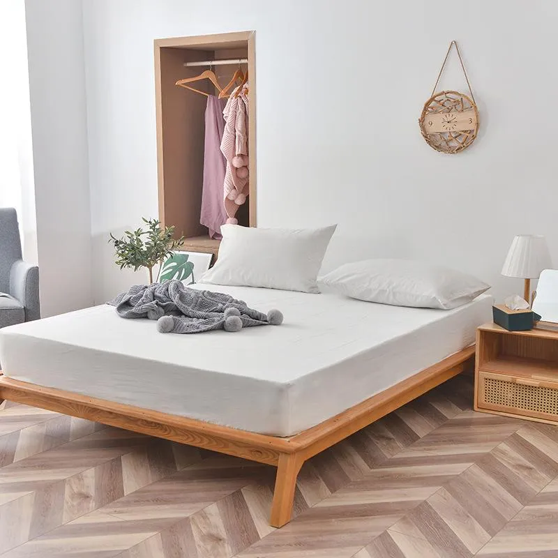 Sheets & Sets 100 Cotton Fitted Sheet Pure White Bed 400 Thread Count