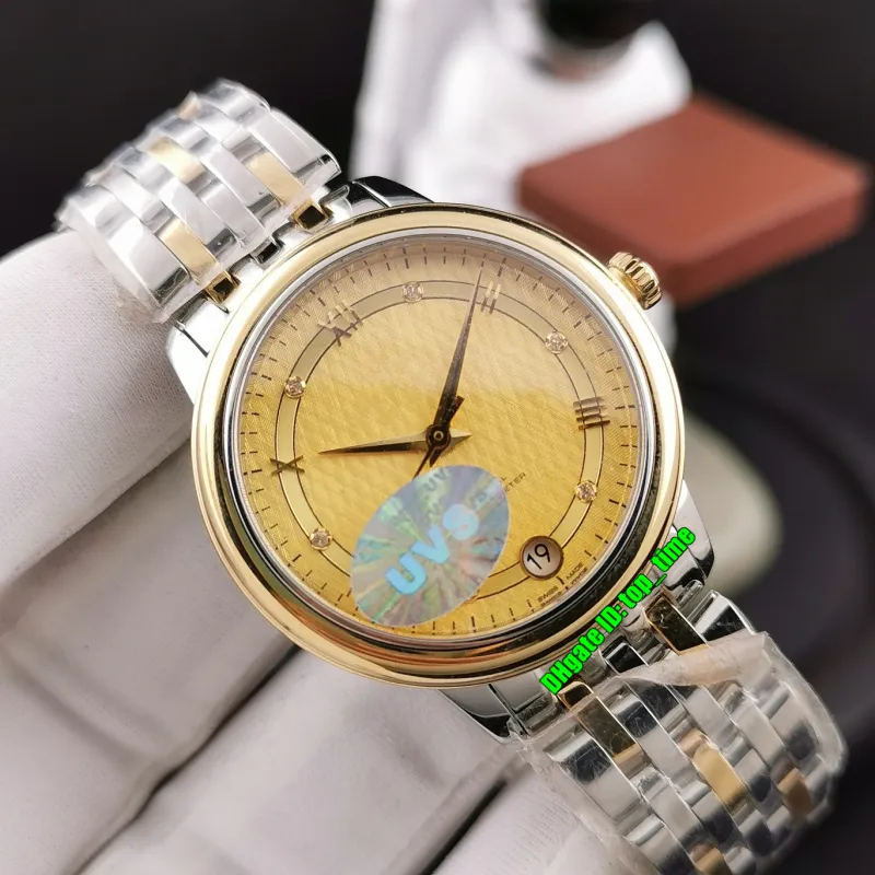 11 stili di orologi di alta qualità UVS 32,7 mm acciaio ETA2892 orologio automatico da donna 424.20.33.20.58.003 quadrante champagne bracciale bicolore in oro 18 carati orologi da polso da donna