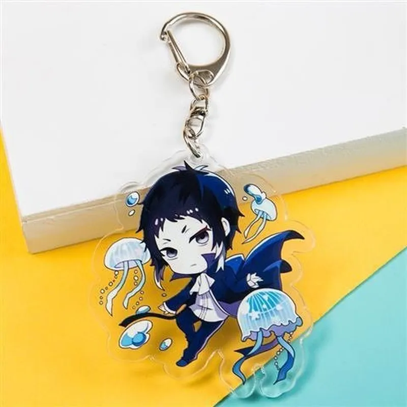 Blue online exorcist keychain