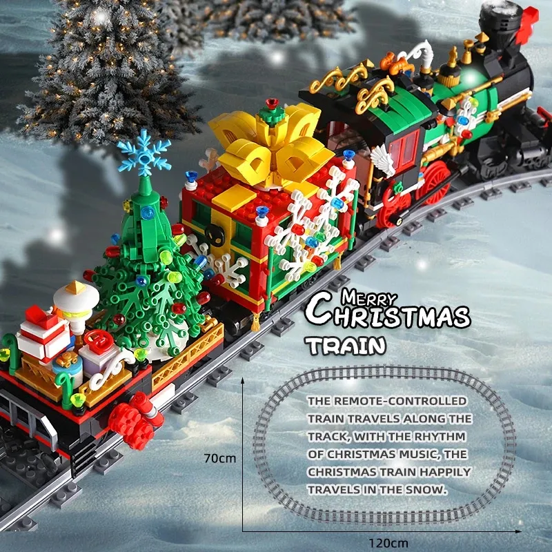 POPO Winter Wonderland Lego Train Remote Control Legolego Creator 30584