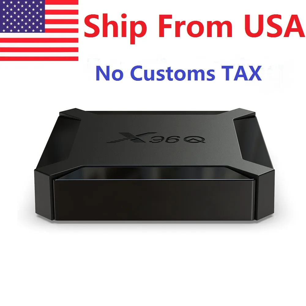 USA TV Box X96Q Android 10 10.0 OS 1GB RAM 8GB AllWinner H313 Quad Core 4K H.265メディアプレーヤーからの船