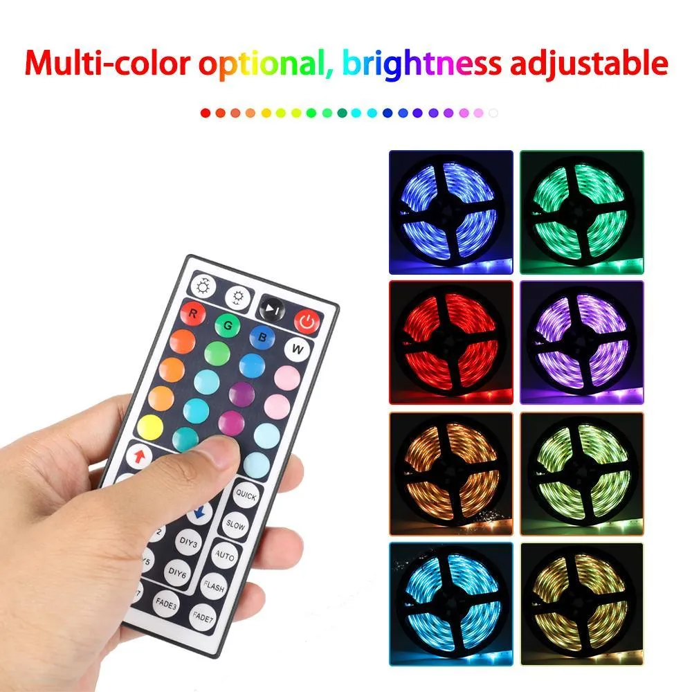 Hot selling LED Strip Lights RGB 16.4Ft/5M SMD 5050 DC12V Flexible led strips lights 50LED/meter 16Different Static Colors