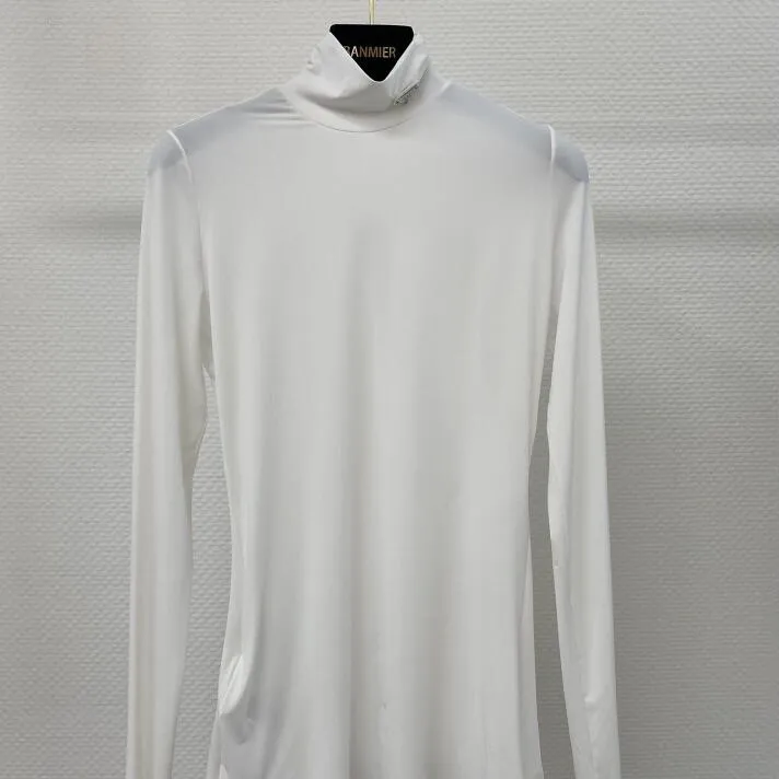 Moda Paris Women T Shirt Top Designer Wysokiej klasy Trójkąt Iron Etykieta Prawidłowa edycja Pr#d niestandardowa tkanina wysoka rozciąganie 231p