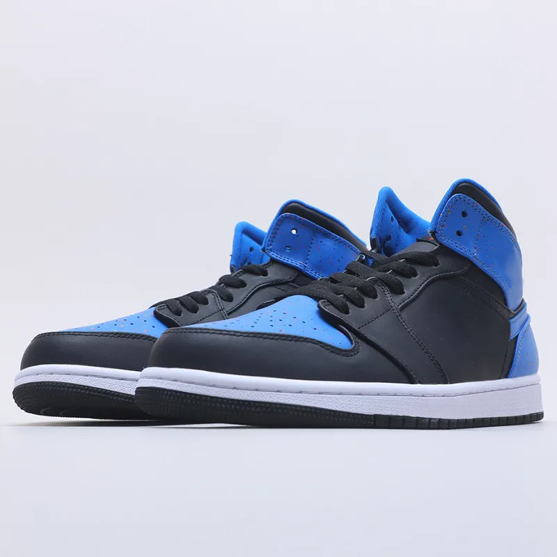 2021 Top Quality Jumpman 1 Basketball Shoes Mid Splash royal blue 1s Designer Fashion Sport Running shoe With Box