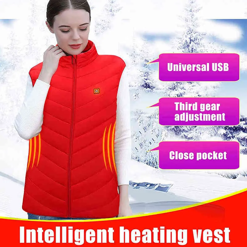 Chaleco calefactable, ropa térmica unisex para hombres y mujeres, chaqueta  térmica ligera sin mangas para senderismo en invierno