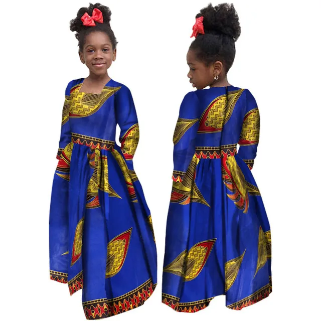Abito A Maniche Lunghe Di Cotone Autunnale Di African Girls Autunno Vestito Naturale Con Stampa Abbinata WYT61 Da 23 6 DHgate